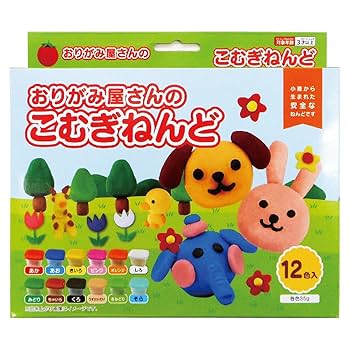 こむぎページ Amazon | エヒメ紙工 こむぎねんど12色 各色35g×12色 KC12-900